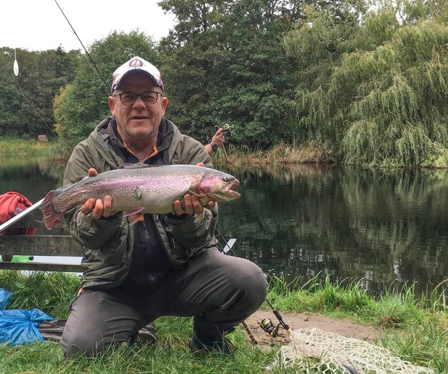Hvilested Lystfiskersøer; Two put and take trout fishing lakes in Kolding, Denmark